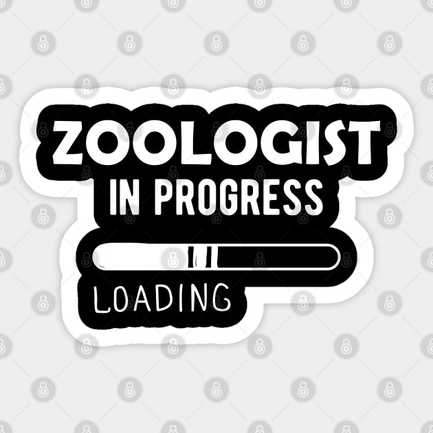 Zoology student - Zoologist in progress loading Sticker by KC Happy Shop